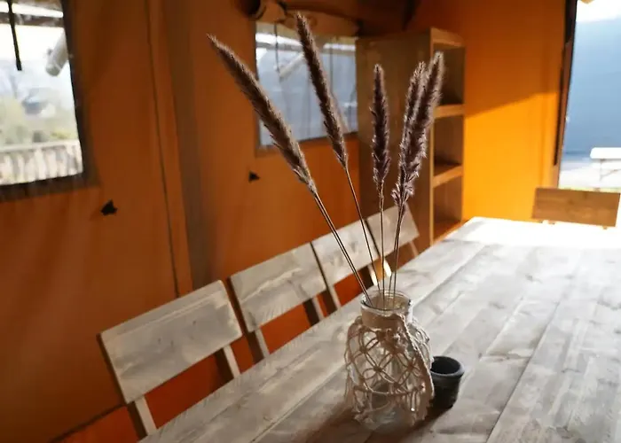 Glamping Stoere Safaritent Voor 7 Personen Met Privé Sanitair Sleepy *